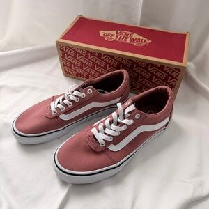 Vans Women's War Trainers Sneakers Canvas Night Rose Size 9.5